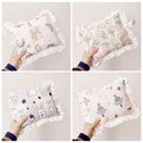 Lace Cat Pillow Soft Pet Cushion for Sleeping Comfortable Kitty Bed Cushion - White Strawberry