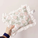 Lace Cat Pillow Soft Pet Cushion for Sleeping Comfortable Kitty Bed Cushion - White Strawberry