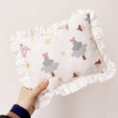 Lace Cat Pillow Soft Pet Cushion for Sleeping Comfortable Kitty Bed Cushion - White Strawberry