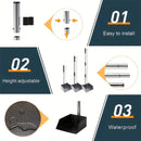 Pet Waste Removal Tool Set Stainless Steel Scooper Rake Shovel Dustpan Outdoors