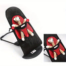 Pet Rocking Chair for Dogs Cats Foldable Pet Bed Portable Sleeping Lounger Chair - Red