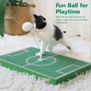 Football Field Shaped Cat Scratching Board Durable Non-Shedding for Cat Play
