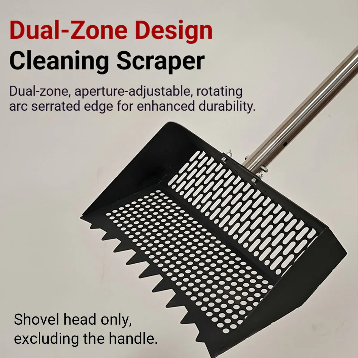 Chicken Coop Cleaning Shovel Head Metal Litter Scoop Sifter Garden Tool