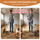 Chicken Coop Cleaning Shovel Head Metal Litter Scoop Sifter Garden Tool