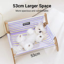 Pet Striped Lounge Bed Pet Nest Soft Cushion Washable Anti Slip Comfortable - Green