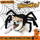 Pet Spooky Big Spider Halloween Costume Dress Up for Dogs Cats and Small Pets - L