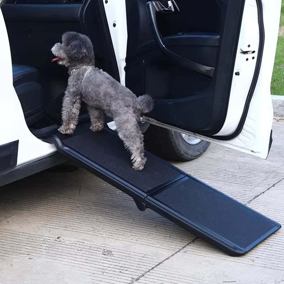 Pet Folding Stair Ladder Step Black Portable Dog Ramp Car Travel Stairs Steps