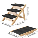 Outdoor Indoor Portable Wooden Pet Stairs Dog Cat Climbing Ladder Non Slip Play
