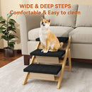 Outdoor Indoor Portable Wooden Pet Stairs Dog Cat Climbing Ladder Non Slip Play