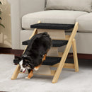 Outdoor Indoor Portable Wooden Pet Stairs Dog Cat Climbing Ladder Non Slip Play