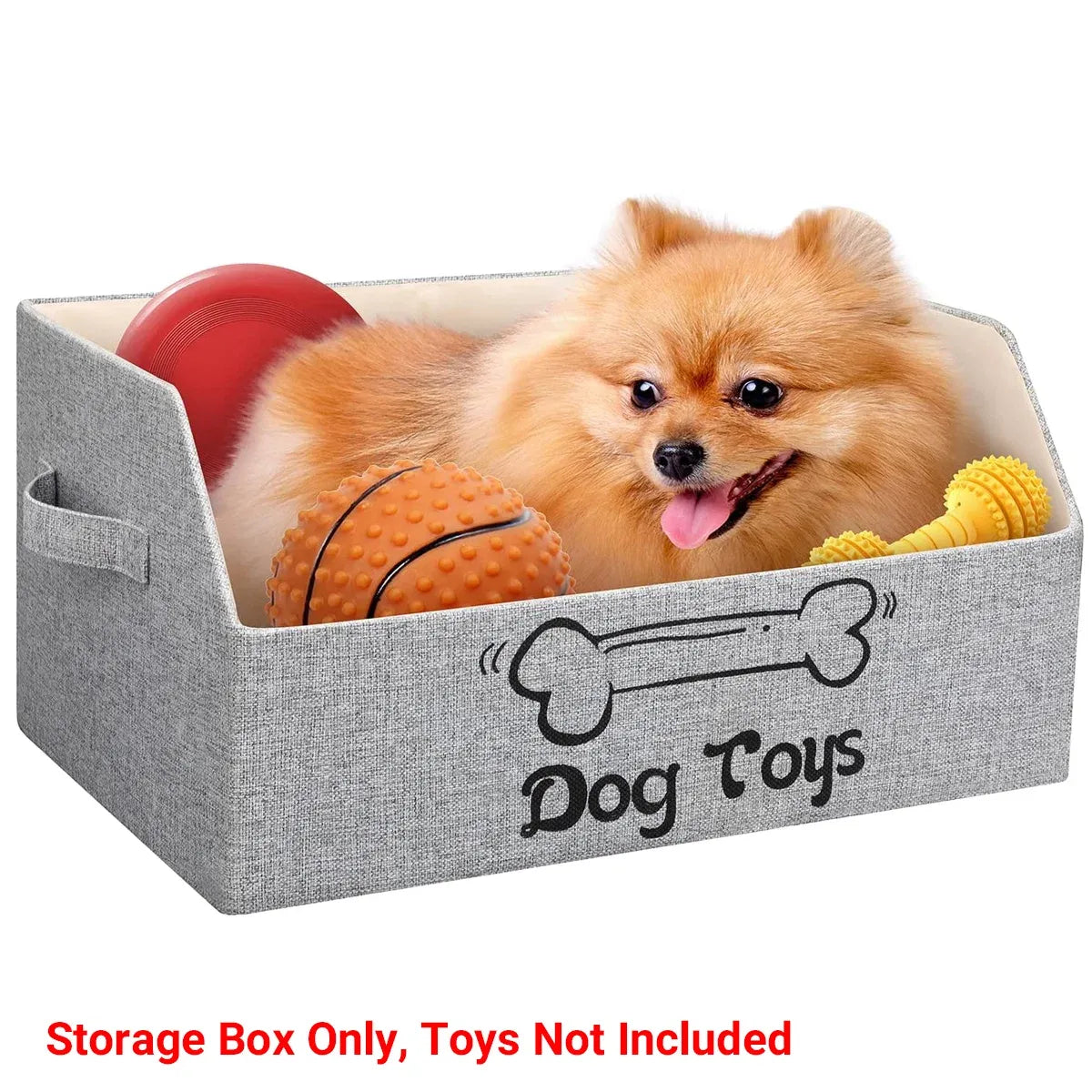 Portable Pet Toy Storage Box Foldable Organizer Snack Bag Pet Accessories Holder - Cat