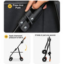 Foldable 2 in 1 Pet Stroller for Outdoor Travel Outing Lightweight Pet Carrier - Blue