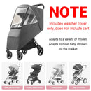 Universal Pet Stroller Rain Cover Windproof Dustproof Cold Weather Shield
