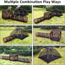 4pcs Outdoor Pet Enclosure Dog Cat Folding Tunnel Italian Combination Tent