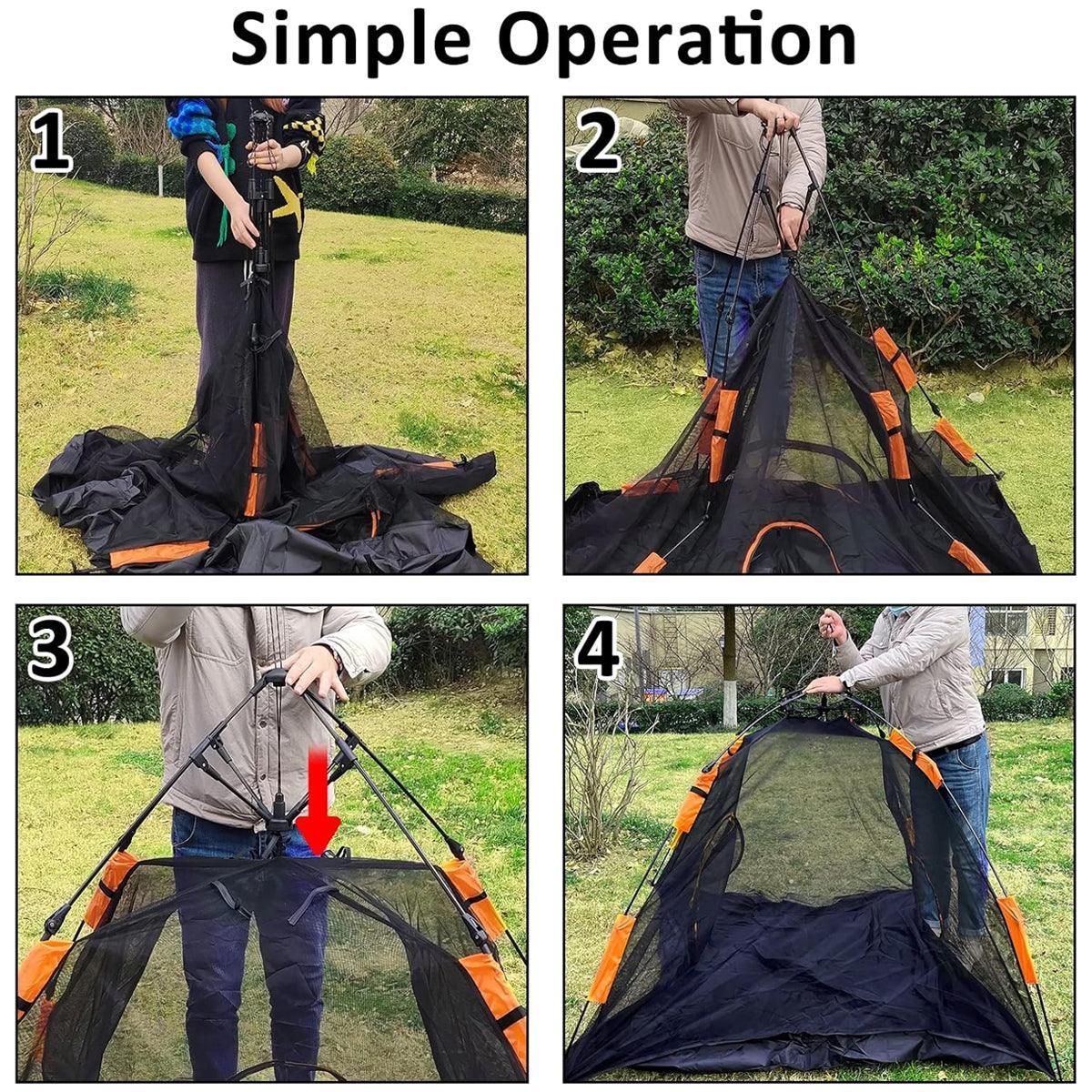 4pcs Outdoor Pet Enclosure Dog Cat Folding Tunnel Italian Combination Tent