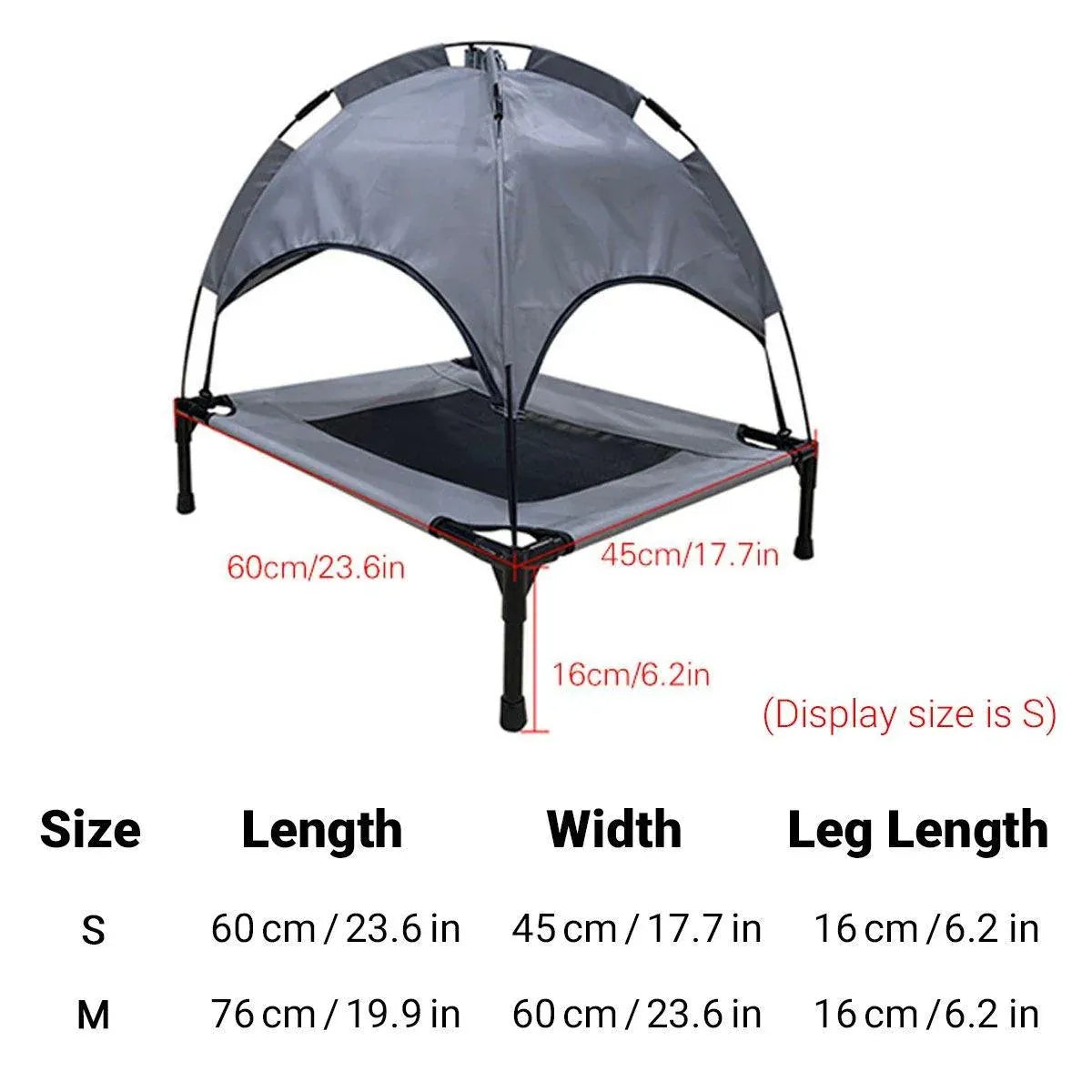 Portable Pet Travel Tent Foldable Dog Cat Camping Shelter Outdoor Summer Nest - S