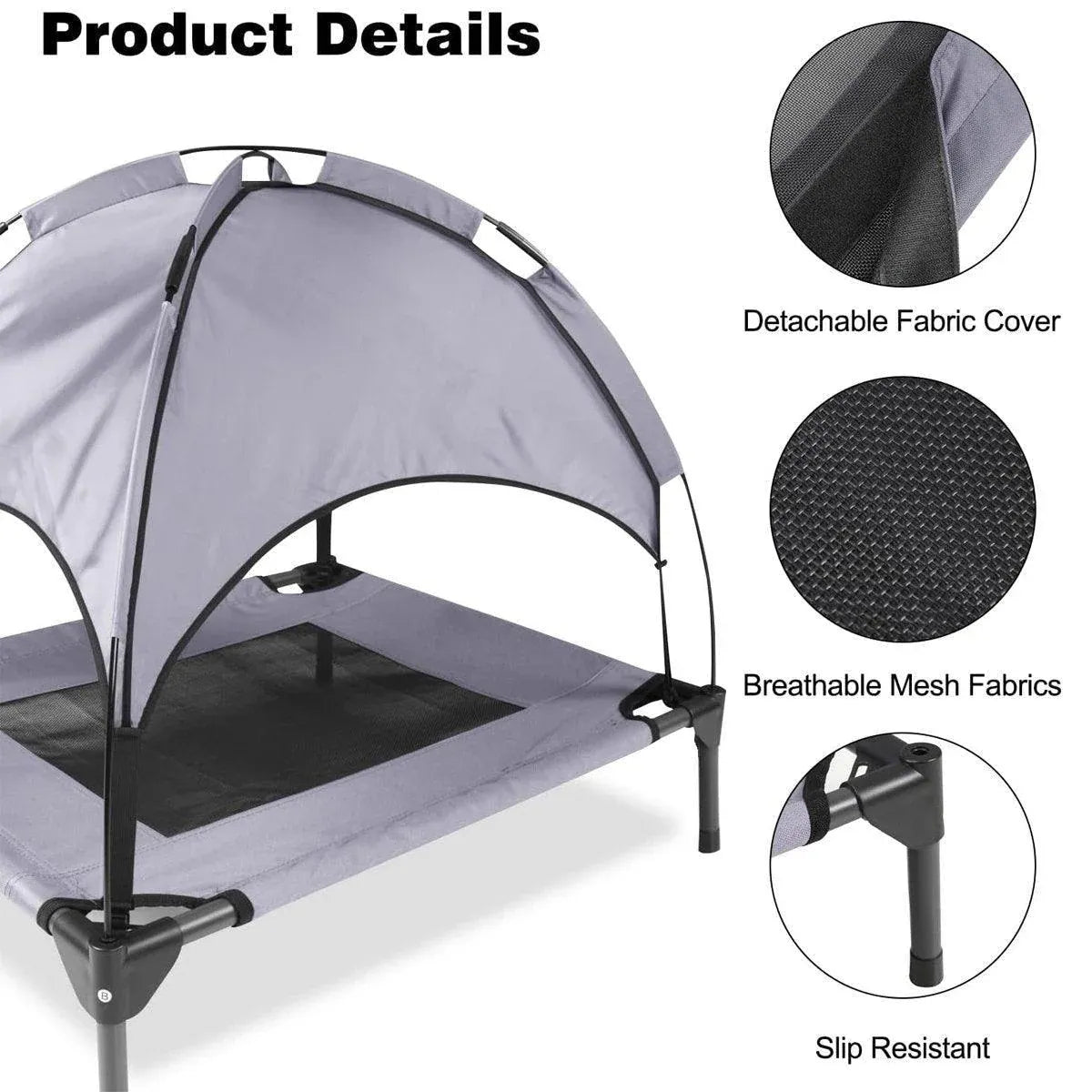 Portable Pet Travel Tent Foldable Dog Cat Camping Shelter Outdoor Summer Nest - S
