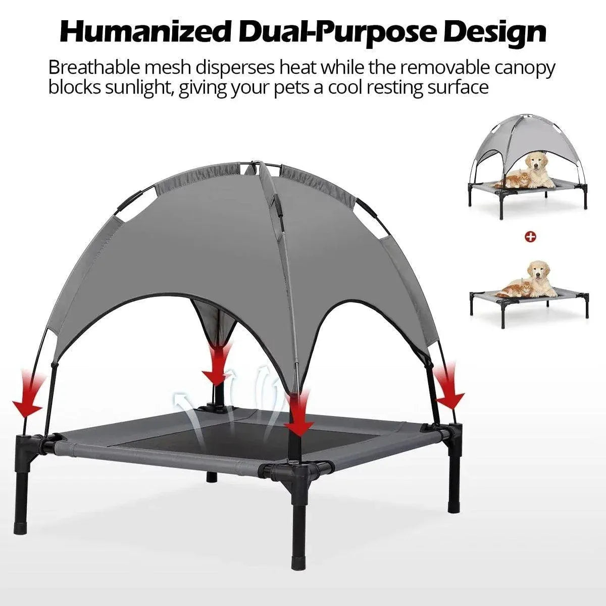 Portable Pet Travel Tent Foldable Dog Cat Camping Shelter Outdoor Summer Nest - S