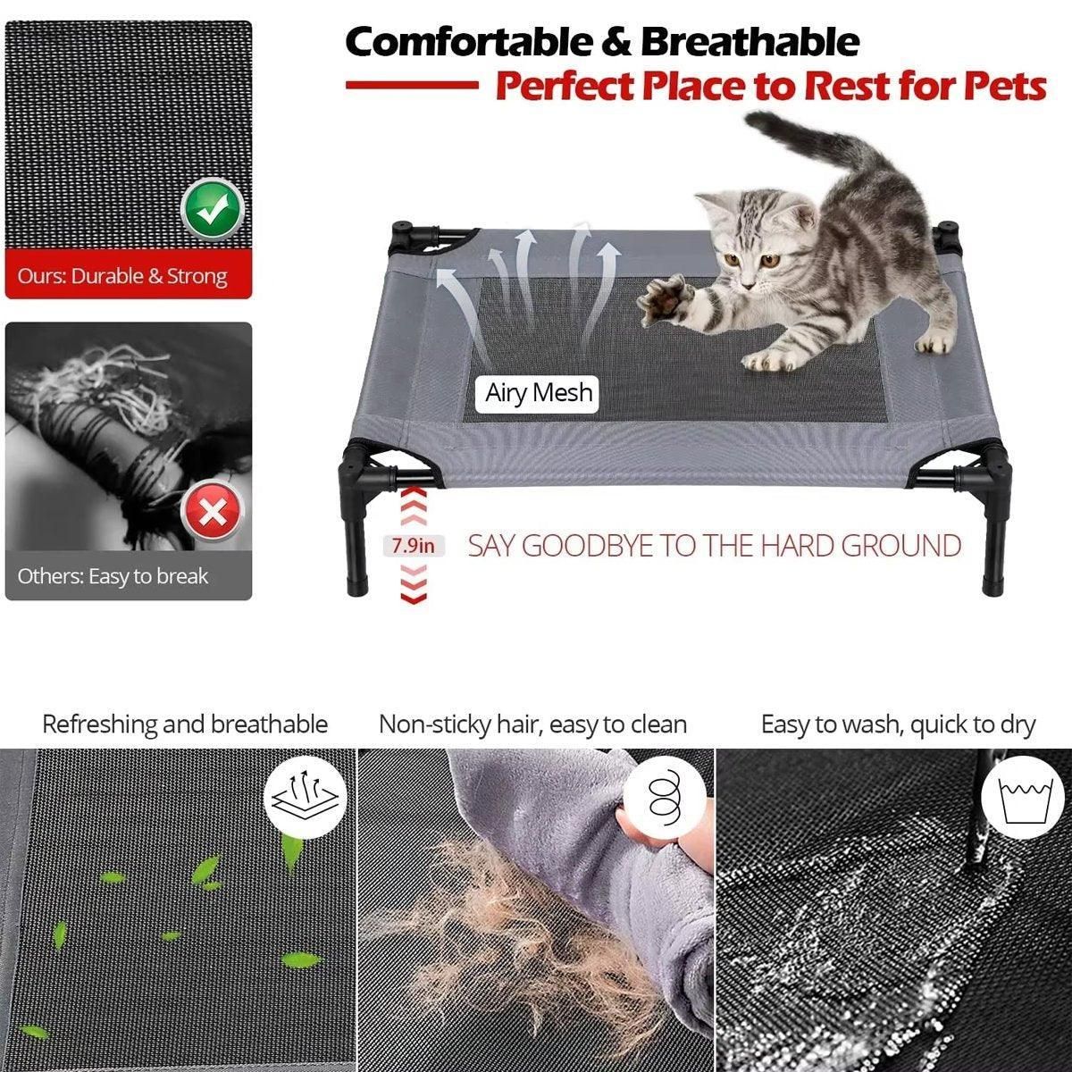 Portable Pet Travel Tent Foldable Dog Cat Camping Shelter Outdoor Summer Nest - S