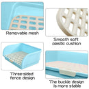 Large Rabbit Litter Box Drawer Corner Toilet for Chinchillas Hamsters Small Pets - Beige