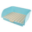 Large Rabbit Litter Box Drawer Corner Toilet for Chinchillas Hamsters Small Pets - Blue
