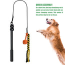 Retractable Dog Teaser Stick Dog Teaser Pole Toy For Dogs Interactive Pet Play