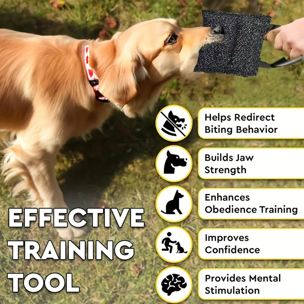 Pet Chew Pillow Tug Toy Durable Material Interactive Training Toy Dogs Chew Play