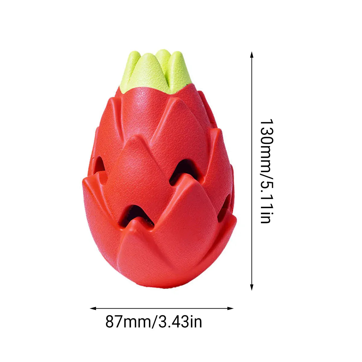 Dragon Fruit Shaped Dog Chew Toy Durable Health for Puppy Small Medium Dogs