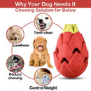 Dragon Fruit Shaped Dog Chew Toy Durable Health for Puppy Small Medium Dogs