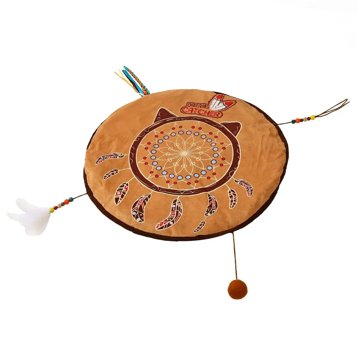 Bohemian Style Pet Bed Mat Washable Non Slip for Dogs Cats All Seasons Home Use