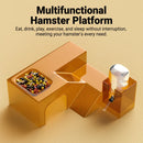 Clear Hamster Platform Transparent Plastic for Small Pet Cage Rest Play Exercise - Blue