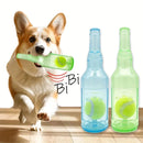 Durable Pet Teething Resistant Tennis Ball Wine Bottle Chew Toy for Dogs Play - Red-L
