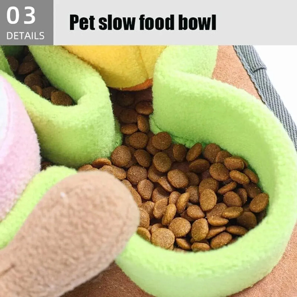 Dog Snuffle Chew Toy with Hidden Food Dispenser Interactive Training Puzzle Set