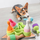 Dog Snuffle Chew Toy with Hidden Food Dispenser Interactive Training Puzzle Set