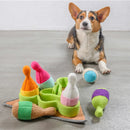 Dog Snuffle Chew Toy with Hidden Food Dispenser Interactive Training Puzzle Set