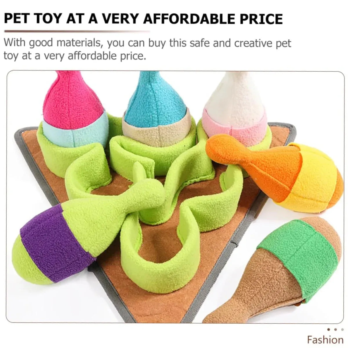 Dog Snuffle Chew Toy with Hidden Food Dispenser Interactive Training Puzzle Set