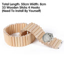 Wooden Hamster Toys Climbing Stairs Bridge Small Pet Soft Ladder Playground