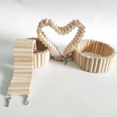 Wooden Hamster Toys Climbing Stairs Bridge Small Pet Soft Ladder Playground