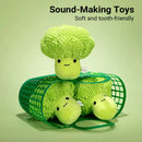 Pet Plush Squeaky Chew Toy For Dogs Cats Chew Resistant Boredom Relief Non Toxic