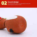 Christmas Dog Toys Set Santa Reindeer Snowman Latex Pet Squeaker Toys Multicolor - Brown