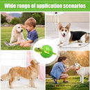Dog Toy Rubber Spiky Ball Squeaky Chew Sound Interactive Pet Play Training - Turtle