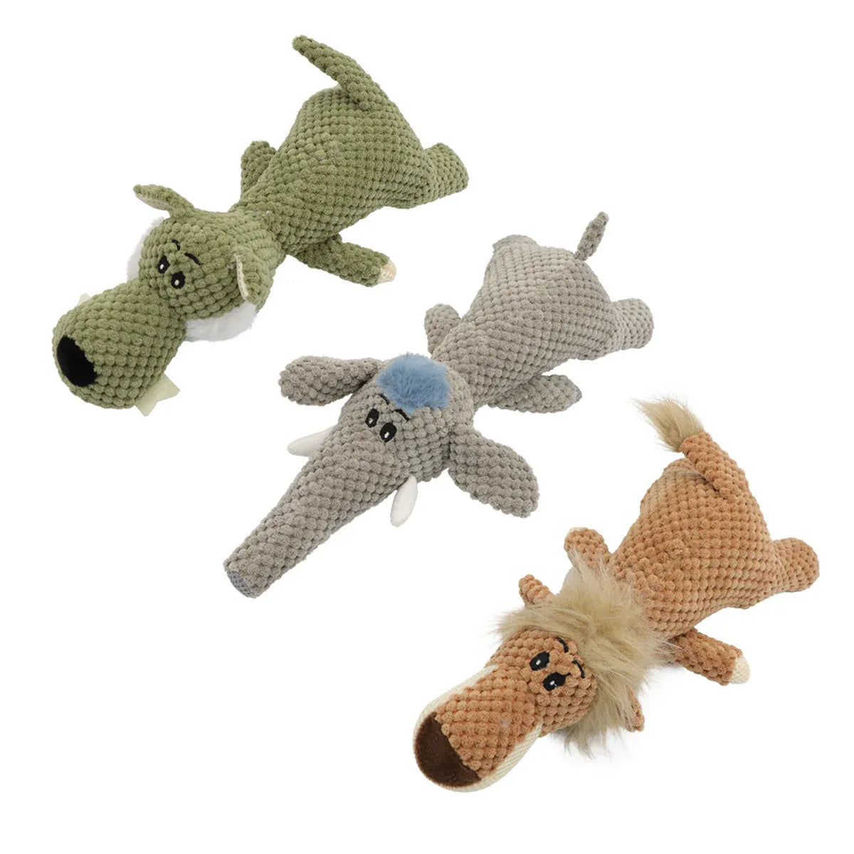 Pet Plush Corn Fleece Squeaky Toy Chew Teeth Cleaning For Dogs Puppies Safe Soft - Green