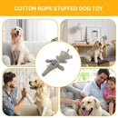 Pet Plush Corn Fleece Squeaky Toy Chew Teeth Cleaning For Dogs Puppies Safe Soft - Grey