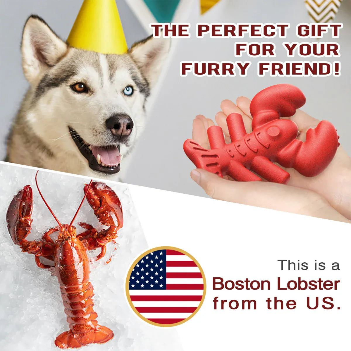 Dog Chew Toy Lobster Shape Teething Stick Durable Bite Toy for Puppy Pet Dental