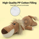 Pet Plush Corn Fleece Squeaky Toy Chew Teeth Cleaning For Dogs Puppies Safe Soft - Orange