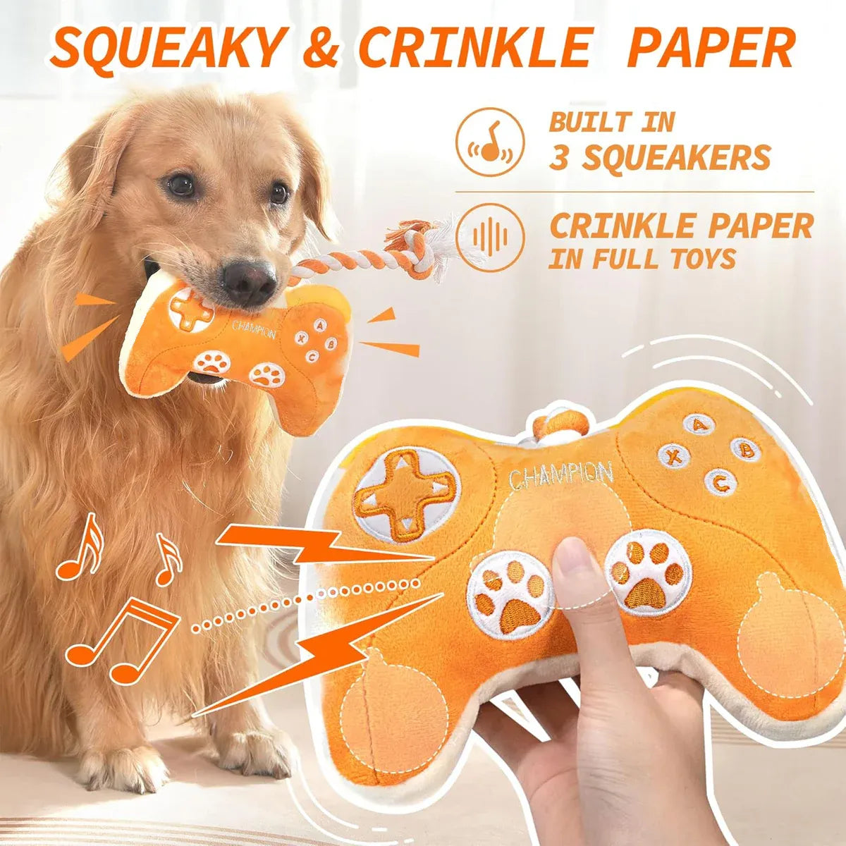 Pet Plush Dog Toys Stress Relieving Toy for Dogs Soft Comfort Plaything for Pets