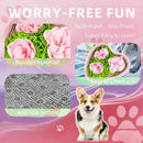 Dog Snuffle Mat Heart Shape Slow Feeder Puzzle Toy for Foraging Training