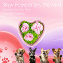 Dog Snuffle Mat Heart Shape Slow Feeder Puzzle Toy for Foraging Training