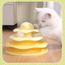 Funny Cat Toy Pet Toys Plastic Tower Interactive Track Ball Playing Game 3 Level - Pink