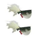 2pcs Catnip Pufferfish Cat Toy with Feather Tail Bell Interactive Felt Toy